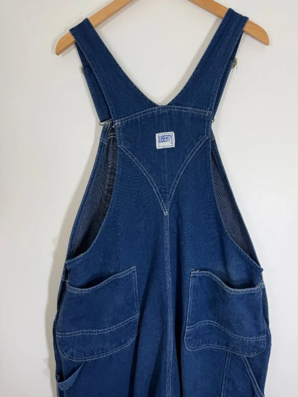 Vintage Liberty Denim Bib Overalls Mens Carpenter 44x30 Workwear Streetwear Y2K